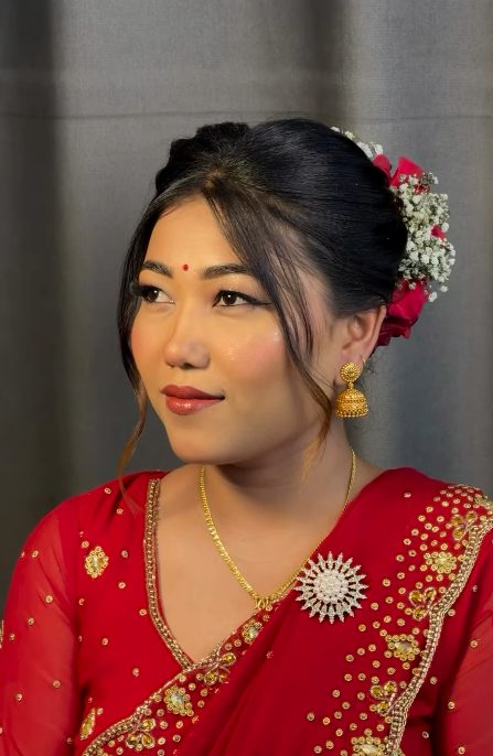 Bridal updo
