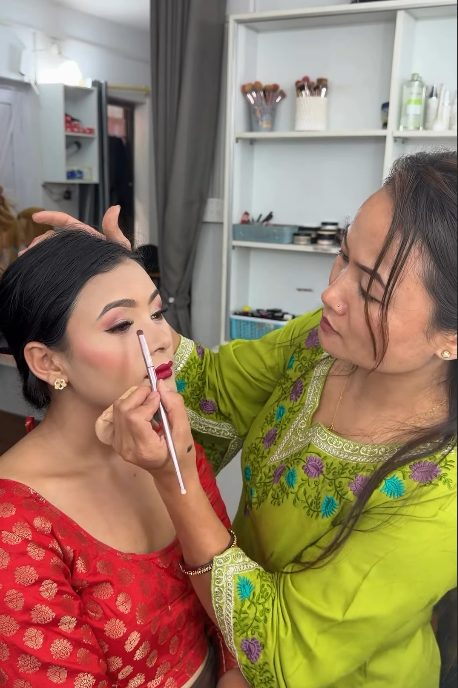 Makeup application